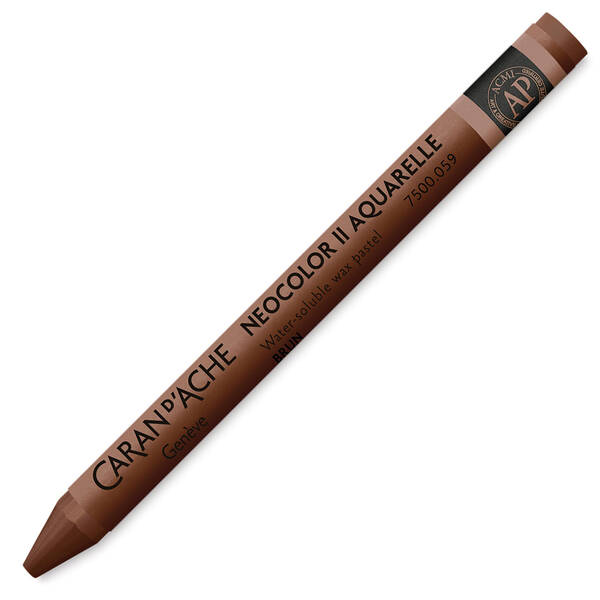 Caran Dache Neocolor II Aquarelle Pastel Boya 7500-059 Brown - 3