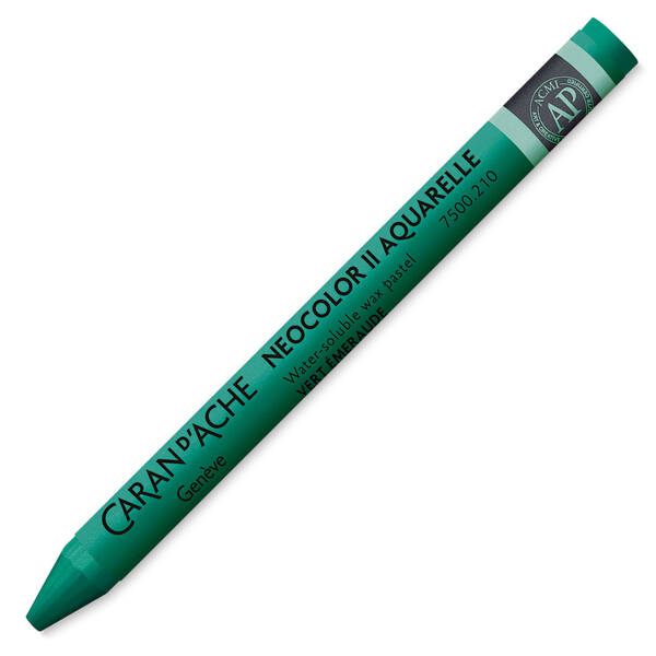 Caran Dache Neocolor II Aquarelle Pastel Boya 7500-210 Emerald Green - 3