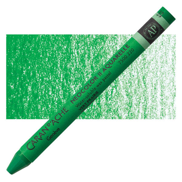 Caran Dache Neocolor II Aquarelle Pastel Boya 7500-220 Grass Green - 1