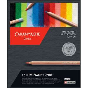 Carandache Artist Luminance Pencil 6901-712 12 Renk - Caran Dache