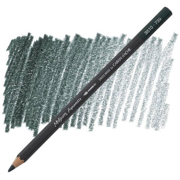 Carandache Museum Aquarelle 3510-739 Dark Sap Green - 1