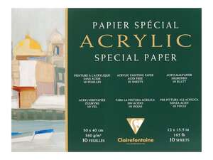 Clairefontaine Akrilik Blok 30X40 360Gr 10 Yaprak - Clairefontaine