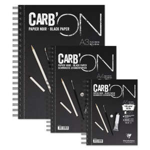 Clairefontaine Carbon Siyah Yaprak Eskiz Defterleri - Clairefontaine
