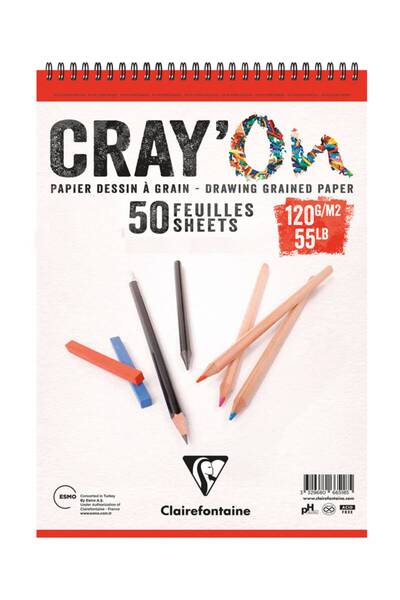 Clairefontaine Cray-On Çizim Defteri A5 120gr 50 Yaprak - 1