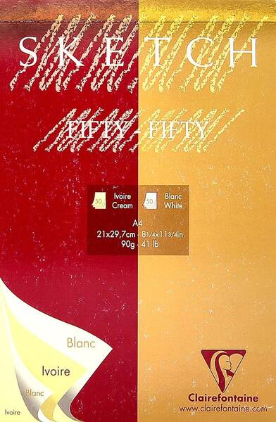 Clairefontaine Esq Blanc Ivory Eskiz Blk A4 90Gr 100 Yaprak Üst - 1