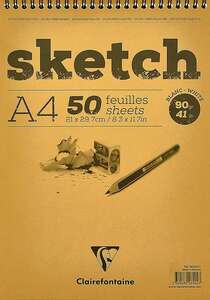 Clairefontaine Esquisse Blanc Eskiz Blok A4 90Gr 50 Yaprak - Clairefontaine