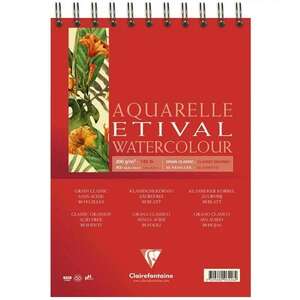 Clairefontaine Etival Suluboya Defteri 300Gr A5 30 Yaprak Klasik Doku - Clairefontaine