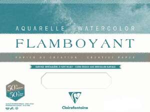 Clairefontaine - Clairefontaine Flamboyant Suluboya Defteri 24X32 250G 10 Yaprak