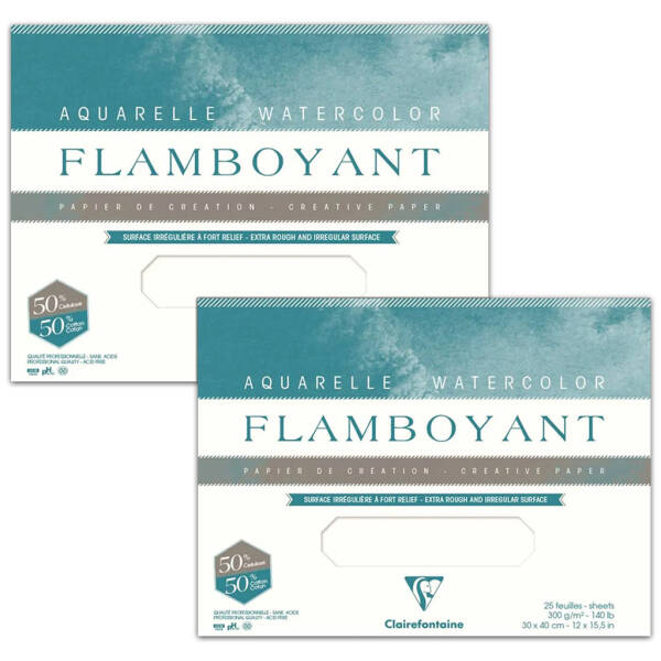 Clairefontaine Flamboyant Sulu Boya Defterleri - 1