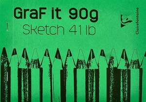 Clairefontaine Graf-It Çizim Defteri A5 90gr 80 Yaprak - Thumbnail