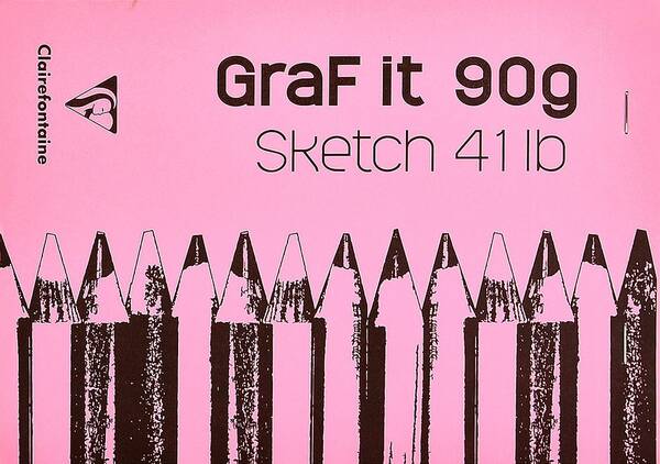 Clairefontaine Graf-It Çizim Defteri A5 90gr 80 Yaprak