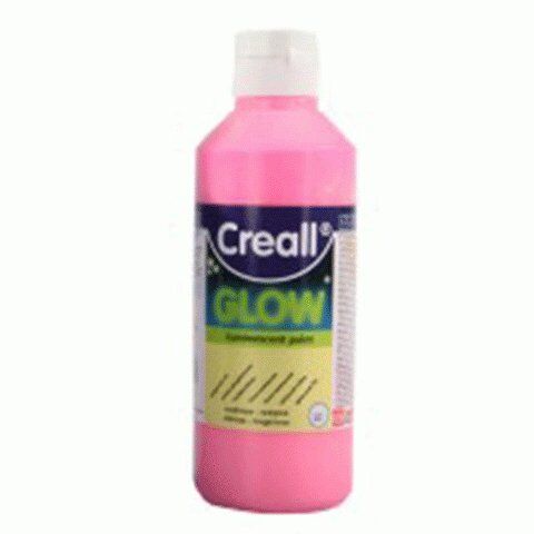 Creall Glow Karanlıkta Parlayan Boya 250ml Pembe