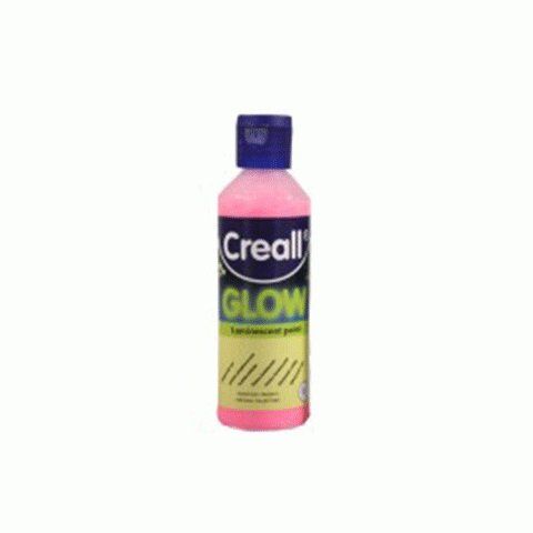 Creall Glow Karanlıkta Parlayan Boya 80ml Pembe