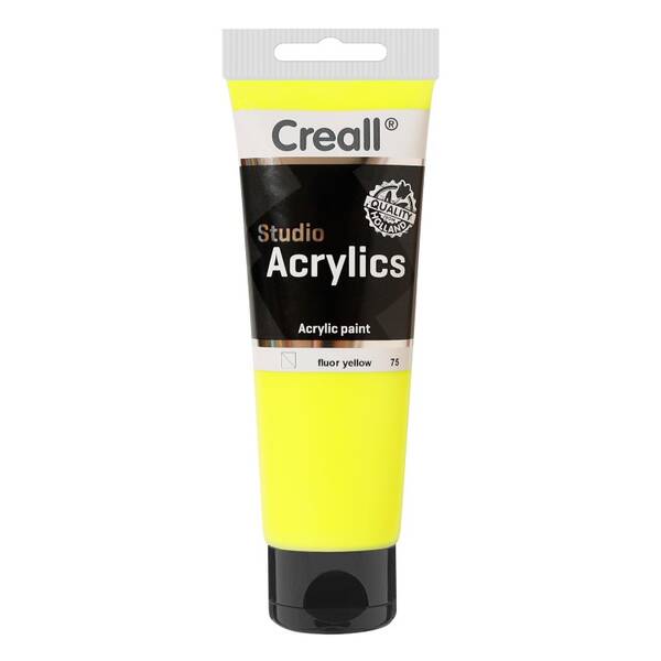 Creall Studio Akrilik Boya 120 Ml 75 Fluorescent Yellow - 1