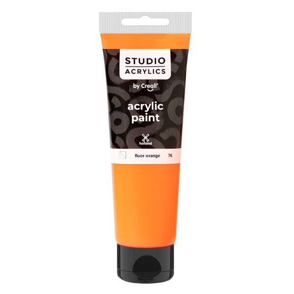 Creall Studio Akrilik Boya 120 Ml 76 Fluorescent Orange - 1