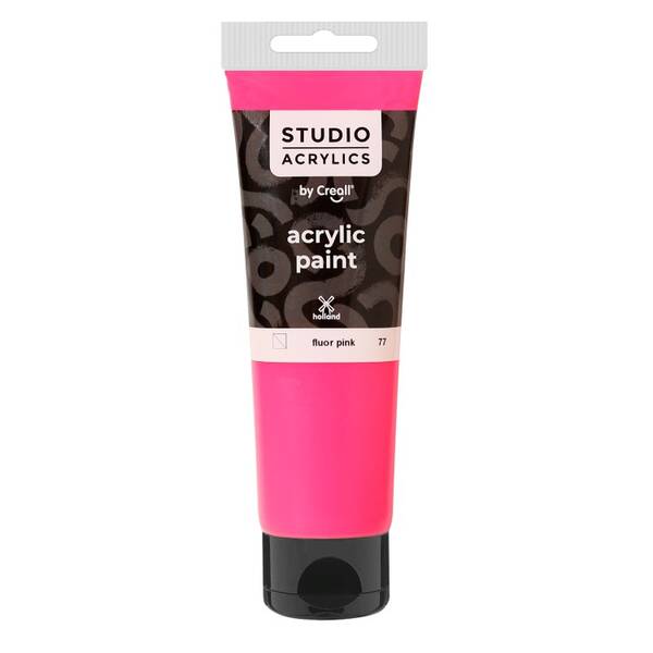 Creall Studio Akrilik Boya 120 Ml 77 Fluorescent Pink - 1