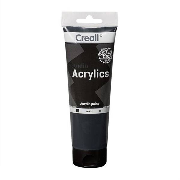 Creall Studio Akrilik Boya 250 Ml 99 Black - 1