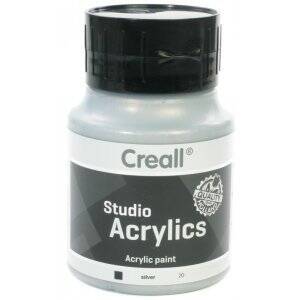 Creall Studio Akrilik Boya 500 Ml 20 Metallic Silver - 1