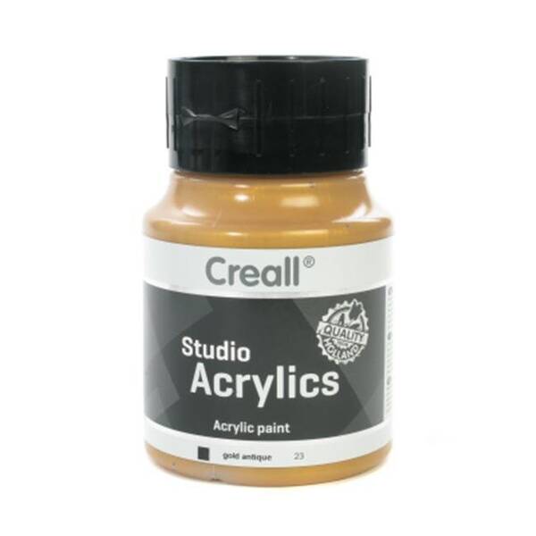 Creall Studio Akrilik Boya 500 Ml 23 Metallic Gold Antique - 1