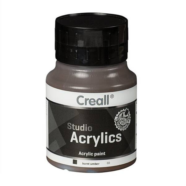 Creall Studio Akrilik Boya 500 Ml 69 Burnt Umber - 1