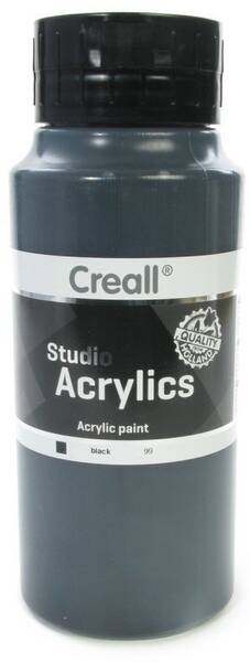 Creall Studio Akrilik Boya 1000 Ml 99 Black - 1
