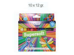 Creall - Creall Supersoft Kurumayan Oyun Hamuru 12gr x 10′lu Set