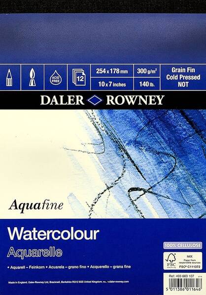Daler Rowney Aquafine Pad 10X7 Cm 12 Yaprak
