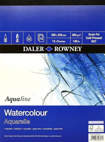 Daler Rowney Aquafine Pad 12X9 Cm 12 Yaprak - 1