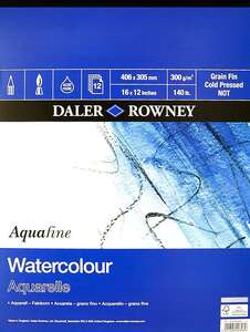 Daler Rowney Aquafine Pad 40,60X30,50 12 Yaprak - Daler Rowney