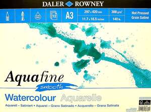 Daler Rowney - Daler Rowney Aquafine Smooth A3 300Gr 12 Yaprak