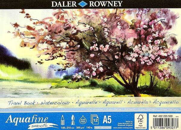 Daler Rowney Aquafine Smooth A5 Travelbook - 1