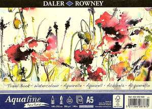 Daler Rowney Aquafine Textured A5 Travelbook - Daler Rowney