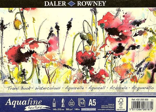 Daler Rowney Aquafine Textured A5 Travelbook - 1