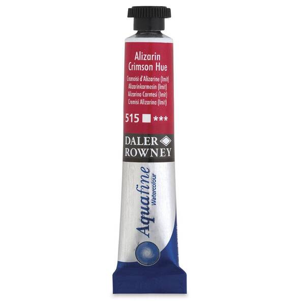 Daler Rowney Aquafine Tüp Suluboya 8 Ml Alizarin Crimson Hue - 3