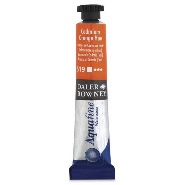 Daler Rowney Aquafine Tüp Suluboya 8 Ml Cadmium Orange Hue - 3