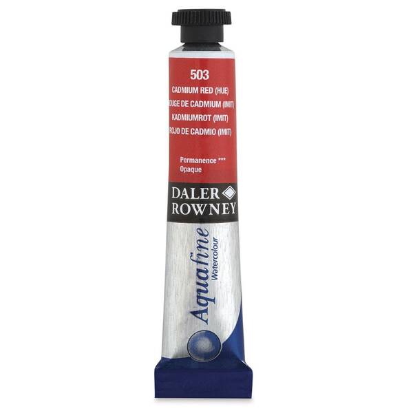 Daler Rowney Aquafine Tüp Suluboya 8 Ml Cadmium Red Hue - 3