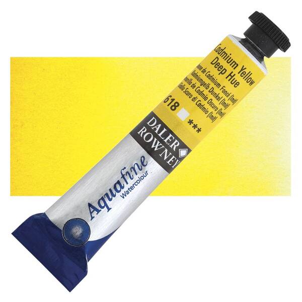 Daler Rowney Aquafine Tüp Suluboya 8 Ml Cadmium Yellow Deep Hue - 1