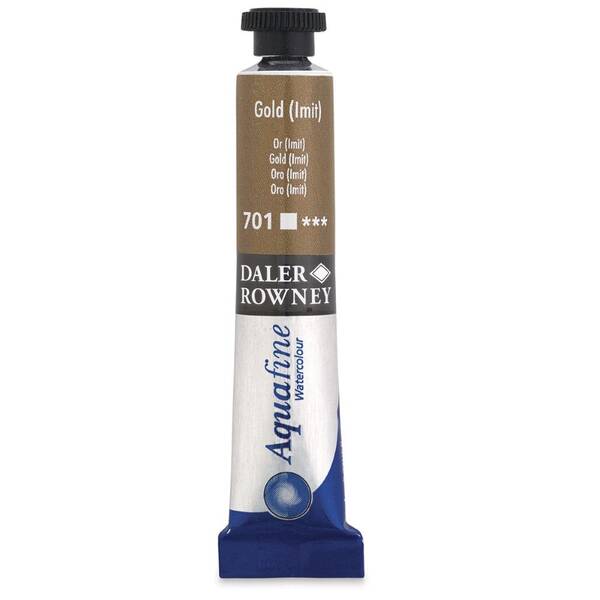 Daler Rowney Aquafine Tüp Suluboya 8 Ml Gold (Imit) - 3