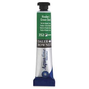 Daler Rowney Aquafine Tüp Suluboya 8 Ml Hooker's Green Dark - 2
