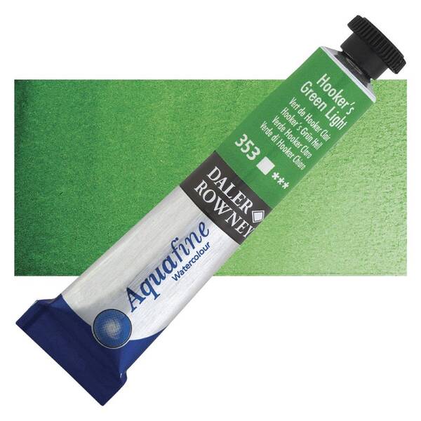 Daler Rowney Aquafine Tüp Suluboya 8 Ml Hooker's Green Light - 1