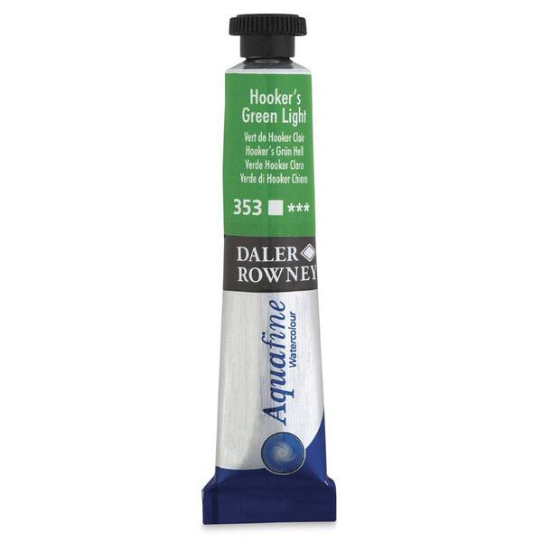Daler Rowney Aquafine Tüp Suluboya 8 Ml Hooker's Green Light - 3