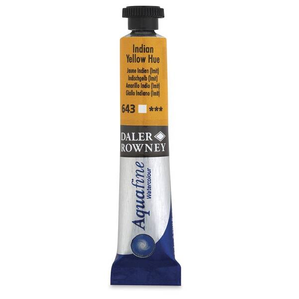 Daler Rowney Aquafine Tüp Suluboya 8 Ml Indian Yellow Hue - 3