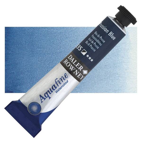 Daler Rowney Aquafine Tüp Suluboya 8 Ml Prussian Blue - 1