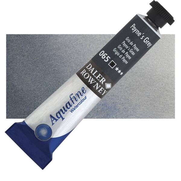 Daler Rowney Aquafine Tüp Suluboya 8 Ml Ivory Black - 1