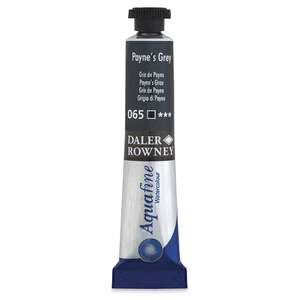 Daler Rowney Aquafine Tüp Suluboya 8 Ml Ivory Black - 3