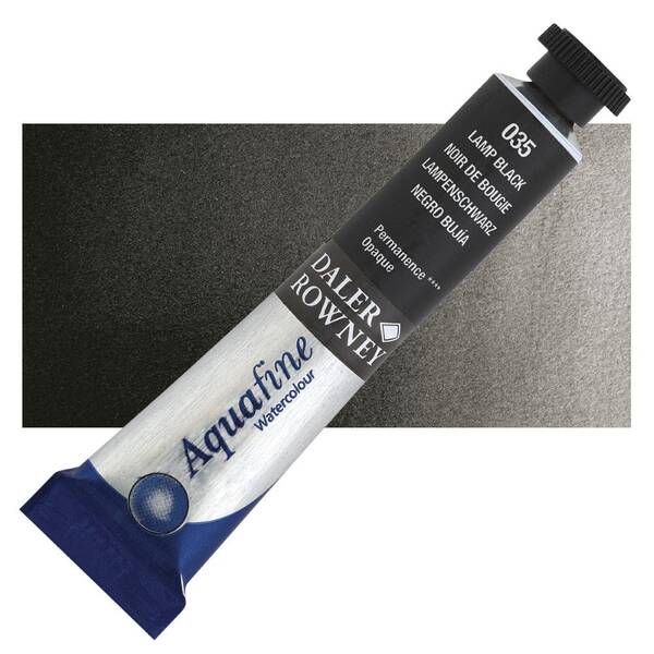 Daler Rowney Aquafine Tüp Suluboya 8 Ml Lamp Black - 1