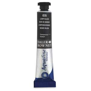 Daler Rowney Aquafine Tüp Suluboya 8 Ml Lamp Black - Thumbnail