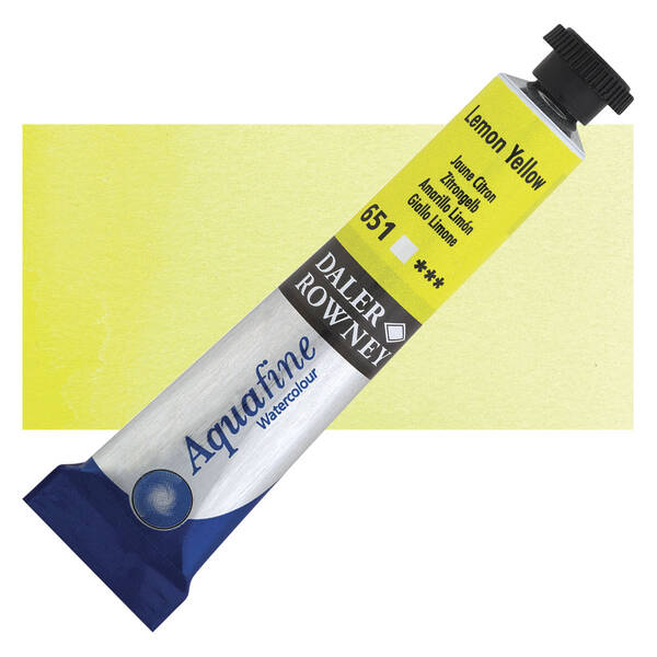 Daler Rowney Aquafine Tüp Suluboya 8 Ml Lemon Yellow - 1