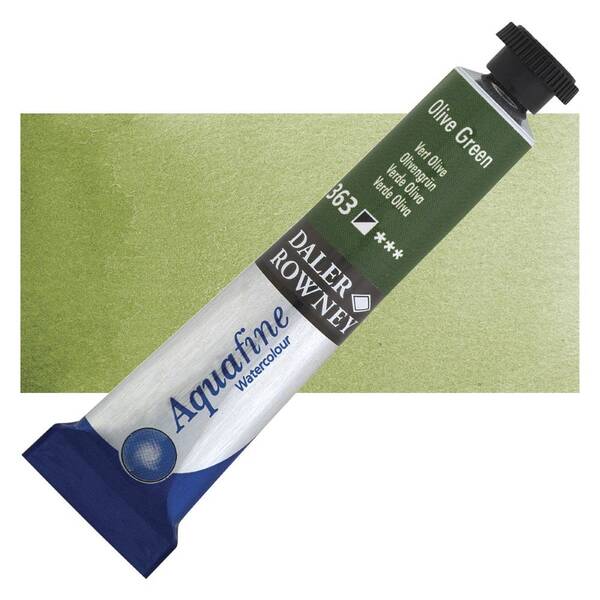 Daler Rowney Aquafine Tüp Suluboya 8 Ml Olive Green - 1