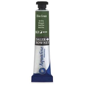 Daler Rowney Aquafine Tüp Suluboya 8 Ml Olive Green - 3